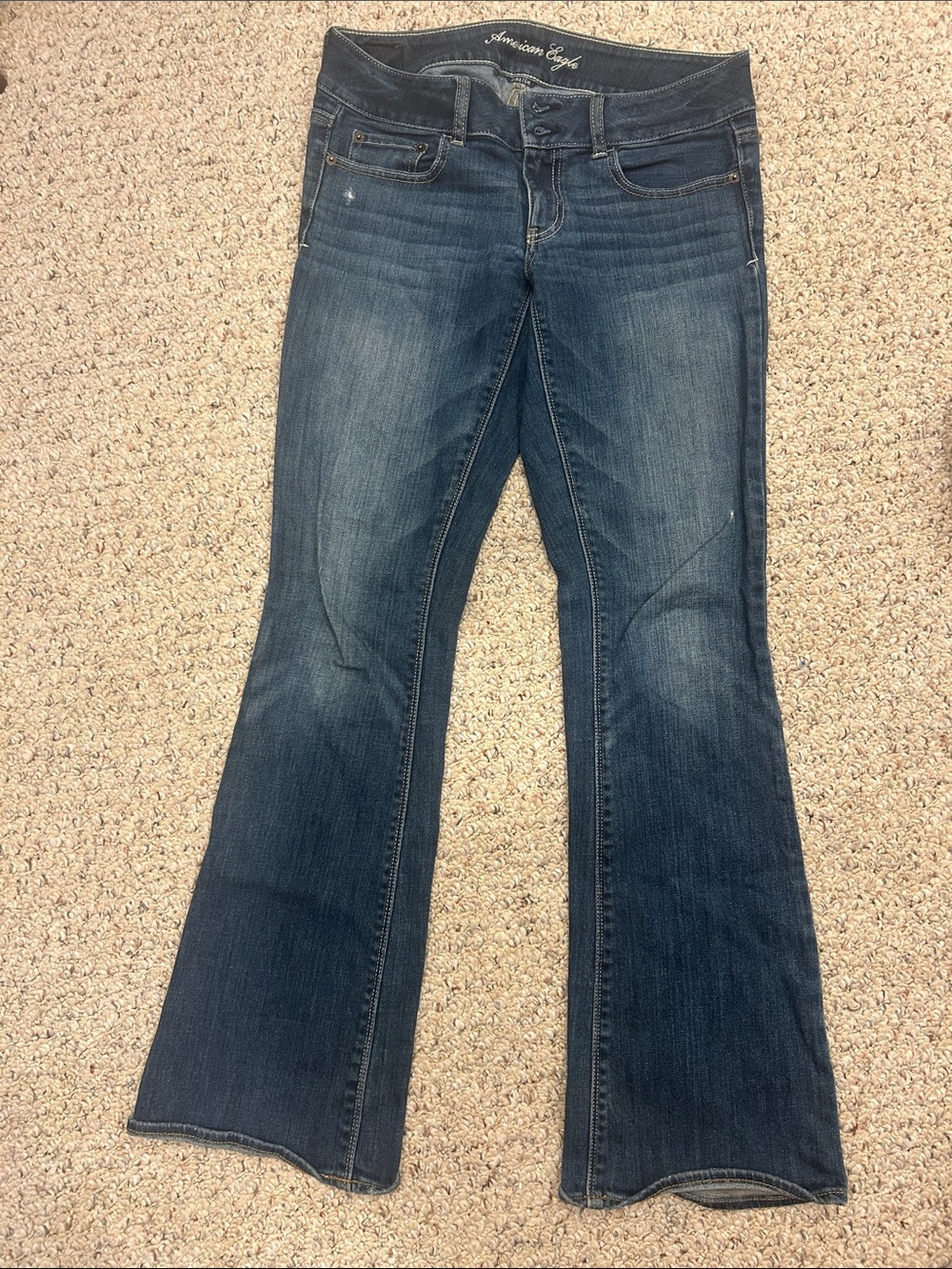 American Eagle Outfitters Women's Dark Indigo Flare Jeans